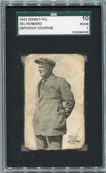 E137 1923 Zeenut Del Howard SGC 10