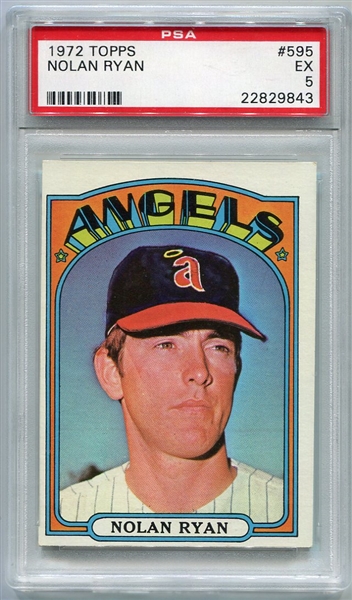 1972 Topps #595 Nolan Ryan PSA 5
