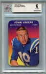 1970 Topps Glossy #2 Johnny Unitas BVG 6