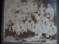 1904 Brandywine Baseball Club - Chester County Pennsylvania Champions Mammoth Plate Cabinet