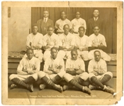 1928 Champion Ave Junior High School Negro Baseball Team Photograph