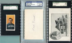 Fred Parent Collection T206 Postcard & Autograph