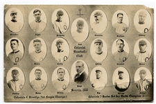 1916 Colonial Baseball Club Team Postcard With Ty Cobb Lot of Two Different