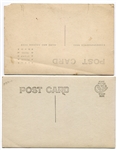 1916 Colonial Baseball Club Team Postcard With Ty Cobb Lot of Two Different