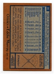 1978 Topps #36 Eddie Murray Rookie Card NM+