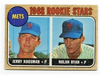 1968 Topps #177 Koosman/Ryan VG CENTERED!