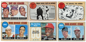 1968 Topps Lot of 14 Different w/Many Stars, Bench Rookie, etc
