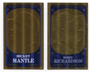 1965 Topps Embossed Mickey Mantle & Bobby Richardson Nrmt