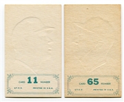 1965 Topps Embossed Mickey Mantle & Bobby Richardson Nrmt