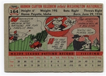 1956 Topps #164 Harmon Killebrew VG+