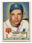 1952 Topps #89 Johnny Lipon Detroit Tigers Nrmt/Mt