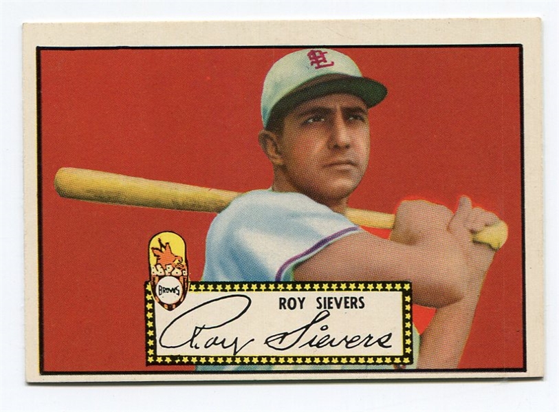 1952 Topps #64 Roy Sievers Black Back Nrmt