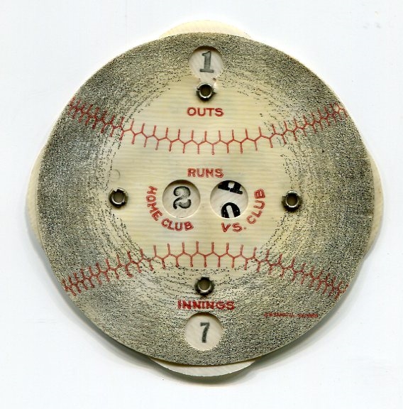 Early 20th Century Baseball Score Keeper Advertising Piece