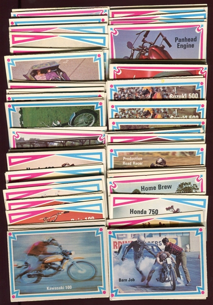 1972 Street Chopper / Hot Bike cards Lot of 101 Exmt-Nrmt