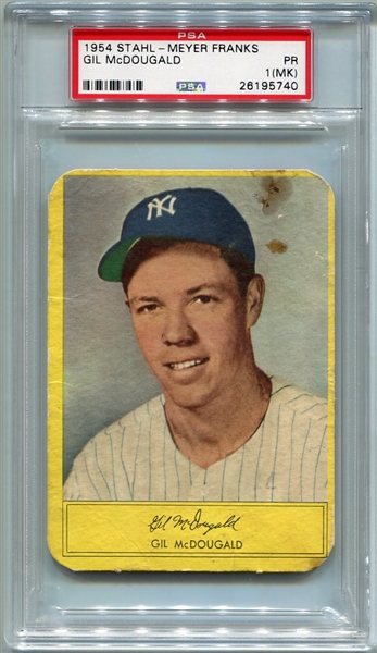 1954 Stahl-Meyer Gil McDougald PSA 1