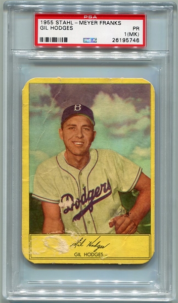 1955 Stahl-Meyer Gil Hodges PSA 1