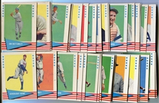 1961 Fleer Baseball Greats Starter Set of 43 Different plus 9 Dupes