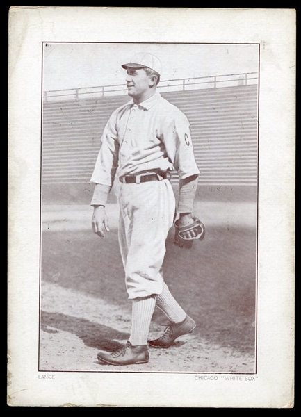 1910-12 Plow Boy Tobacco Cabinet Card Frank Lange Chicago White Sox