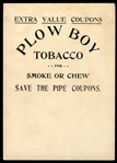 1910-12 Plow Boy Tobacco Cabinet Card Frank Lange Chicago White Sox