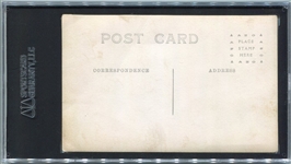 Circa 1910's RPPC Baseball Team Photo with Negro Batboy SGC 40