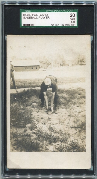 1907 RPPC Baseball Player from Kansas