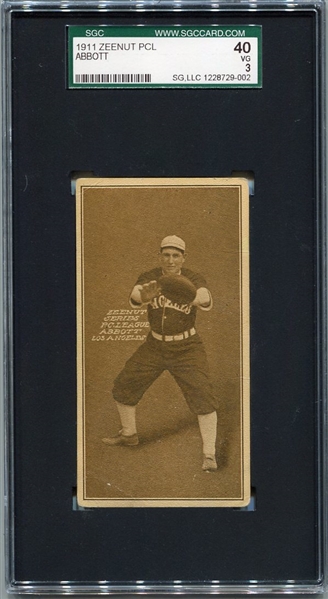 E136 1911 Zeenut Abbott Los Angeles SGC 40