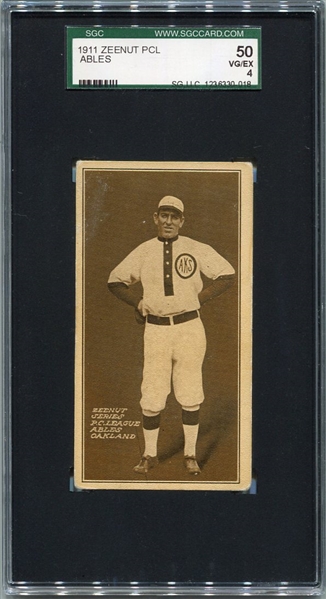 E136 1911 Zeenut Ables Oakland SGC 50