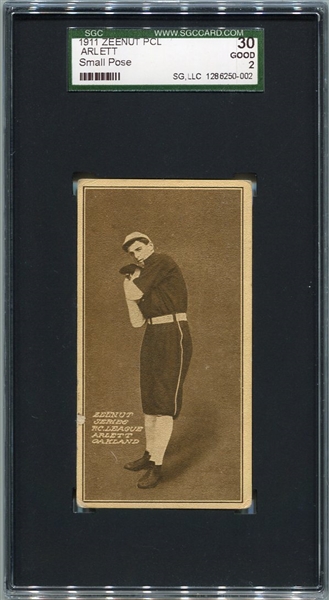 E136 1911 Zeenut Arlett Oakland Small Pose SGC 30