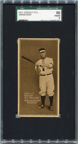 E136 1911 Zeenut Brashear Vernon SGC 50