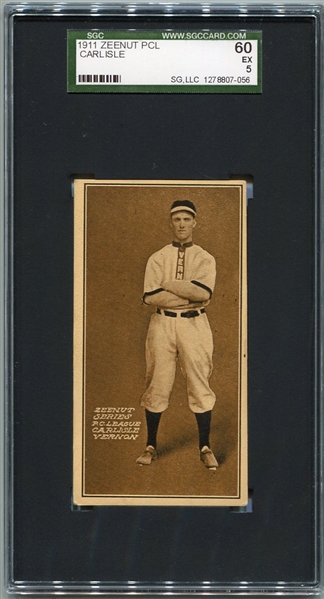 E136 1911 Zeenut Carlisle Vernon SGC 60