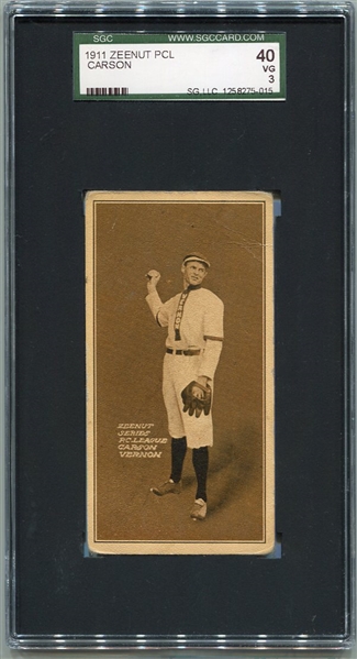 E136 1911 Zeenut Carson Vernon SGC 40