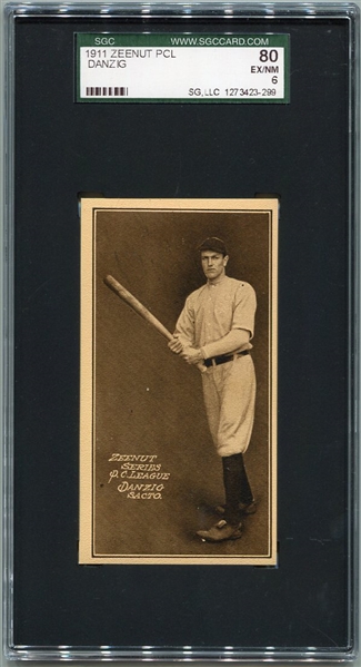 E136 1911 Zeenut Danzig Sacramento SGC 80 Highest Graded