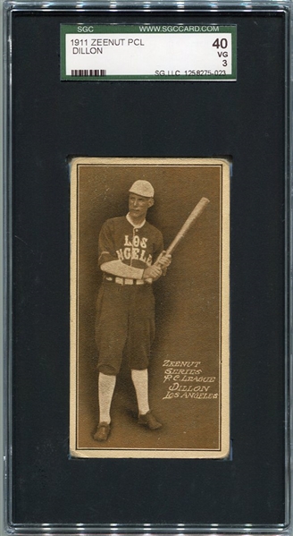E136 1911 Zeenut Dillon Los Angeles SGC 40