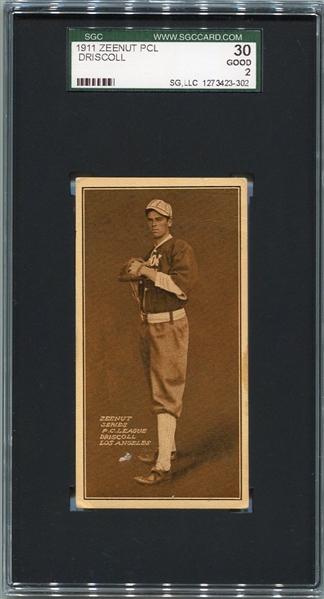 E136 1911 Zeenut Driscoll Los Angeles SGC 30