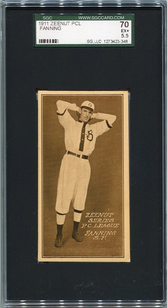 E136 1911 Zeenut Fanning San Francisco SGC 70