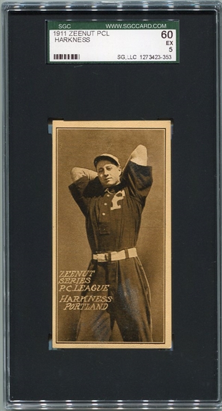 E136 1911 Zeenut Harkness Portland SGC 60