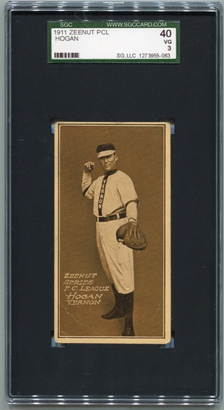 E136 1911 Zeenut Hogan Vernon SGC 40