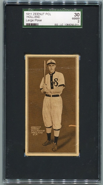 E136 1911 Zeenut Holland San Francisco Large Pose SGC 30