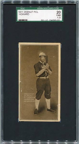 E136 1911 Zeenut Howard Los Angeles Small Pose SGC 20