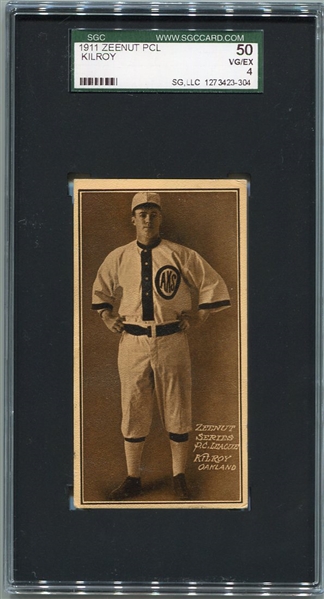 E136 1911 Zeenut Kilroy Oakland SGC 50