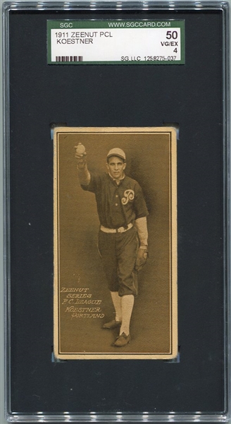 E136 1911 Zeenut Koestner Portland SGC 50