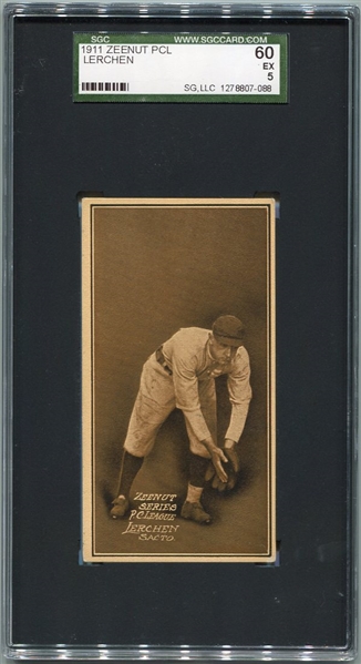 E136 1911 Zeenut Lerchen Sacramento SGC 60