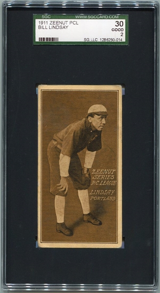E136 1911 Zeenut Lindsay Portland SGC 30