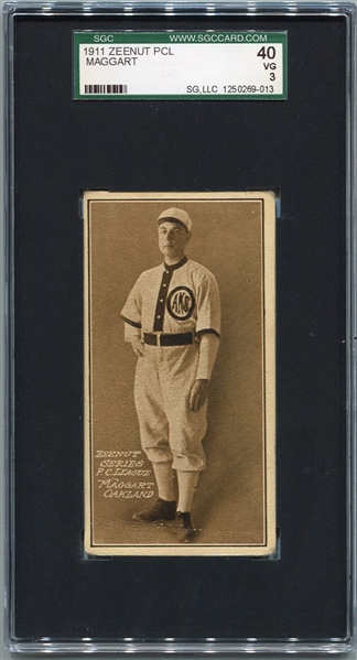 E136 1911 Zeenut Maggart Oakland SGC 40