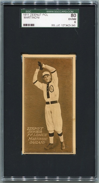 E136 1911 Zeenut Martinoni Oakland SGC 80 