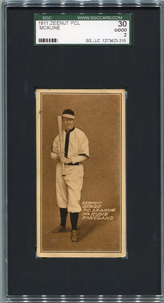 E136 1911 Zeenut McKune Portland Middle or Small Size Pose SGC 30