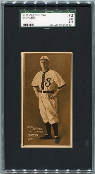 E136 1911 Zeenut Mohler San Francisco SGC 70 Highest Graded