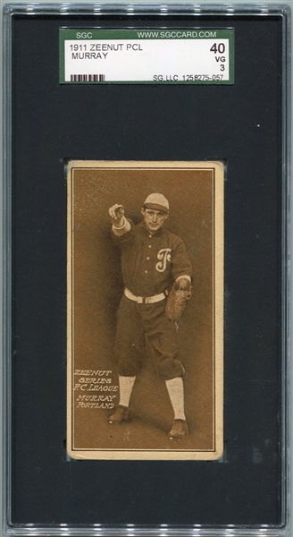 E136 1911 Zeenut Murray Portland SGC 40