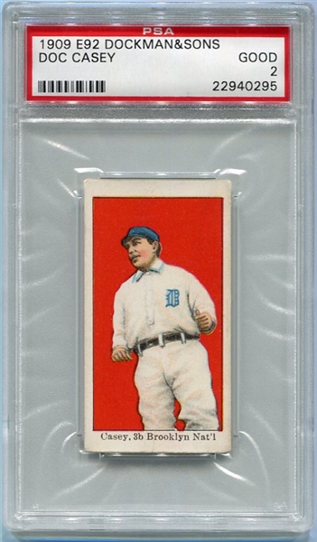 E92 Dockman & Sons Doc Casey Brooklyn PSA 2