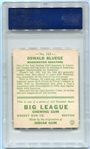 R319 1933 Goudey #113 Oswald Bluege Washington Senators PSA 5